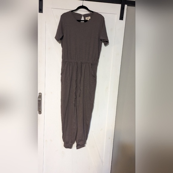 PACT Short Sleeve Slub Jumpsuit - Picture 4 of 4